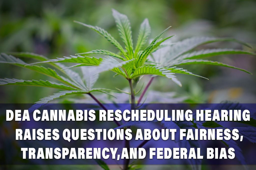 DEA Cannabis Rescheduling Hearing Raises Questions About Fairness, Transparency, and Federal Bias 1 DEA-BIAS-Featured-Blog-Picture
